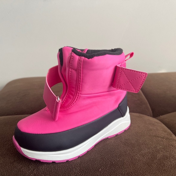 Wonder Nation Snow Boots Fuchsia Girls Size 11 - Picture 5 of 9